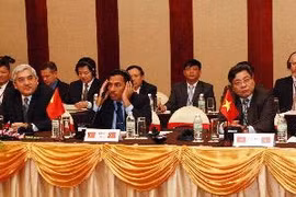 The Vietnamese delegation at the conference. Photo: VNA