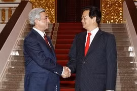 PM Nguyen Tan Dung meets with President Serzh Sargsyan (Source: VNA)