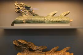 One of the archaeological objects displayed in the exhibition (Source: VNA)