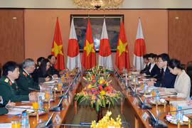 The third Vietnam-Japan defence policy dialogue in Hanoi on January 29 (Photo: VNA)