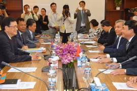 The Joint Commitee on Border Demarcation and Marker Planting gathers on July 7 (Source: VNA)
