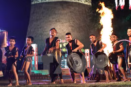 A Gong performance Central Highlands ethnic minority people (Photo: VNA)
