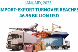 Import-export turnover reaches 46.56 billion USD in January