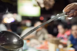 Night food streets in Hanoi
