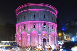 Netherlands lights up water tower in Hanoi