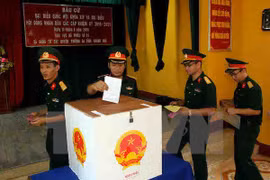 Truong Sa voters go to the polls early