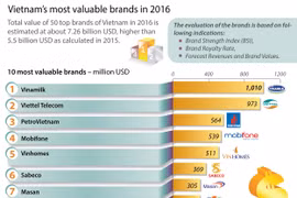 Vinamilk tops Vietnam most valuable brands