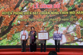 NA Chairwoman welcomes first new-style rural district in Can Tho