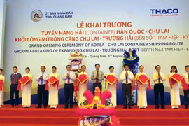 New international container shipping route opens in Quang Nam