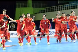 Vietnamese futsal team up three spots in rankings