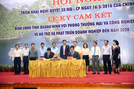 Quang Ninh, VCCI agree to develop enterprises by 2020
