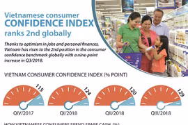 Vietnamese consumer confidence index ranks 2nd globally