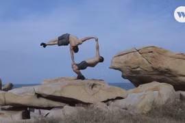 Vietnamese acrobatic brothers seek Guinness record
