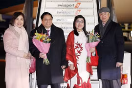 PM lands in Switzerland, starting trip to attend WEF Annual Meeting 2024