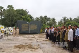 At the ceremony in Laos 