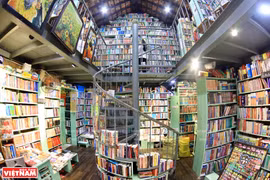 Oldest bookstore on Dinh Le Street in Hanoi