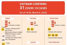 Vietnam confirms 31 COVID-19 cases