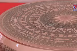 Template of Dong Son drum presented to Hanoi school