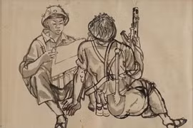 Paintings recall memory of historic Truong Son Trail 