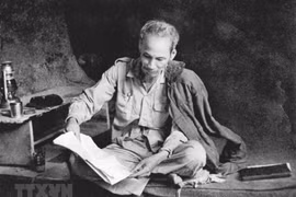 President Ho Chi Minh during French resistance war 