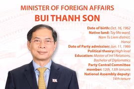 Minister of Foreign Affairs Bui Thanh Son 
