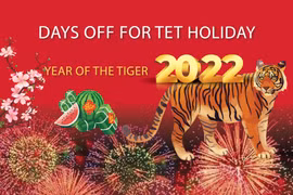 2022 Lunar New Year holiday to last five days
