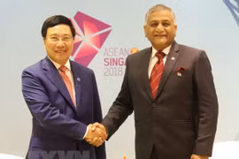 Vietnamese FM meets diplomats of India, Brunei, Philippines