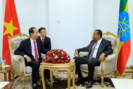 President meets with Ethiopian Prime Minister