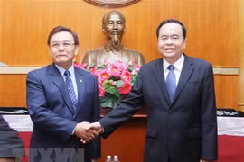 Vietnam, Laos foster cooperation in front work
