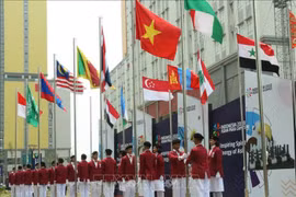 Vietnamese flag flies at 2018 Asian Para Games