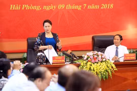 NA Chairwoman gives direction in Hai Phong 