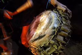 Fire dance heats up festive season