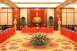 Party chief Nguyen Phu Trong greets APPF-26 delegation heads