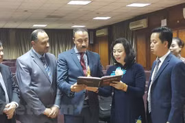 Hanoi delegation on Egypt visit 