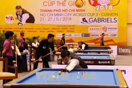 World leading cueists compete in Billiards World Cup in HCM City