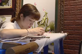 Vietnamese hand embroidered art pieces