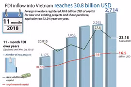 Registered FDI falls, but disbursement up
