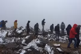 Lao Cai: Sa Pa forests covered by snow