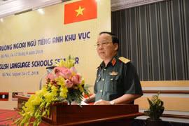 Military English language training conference opens in Hanoi