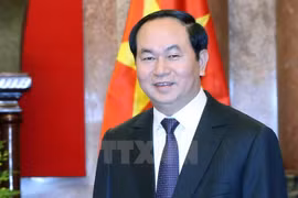 President Tran Dai Quang hails political relations with India 