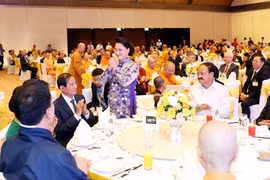 NA leader hosts banquet in hounour of delegates to UN Day of Vesak