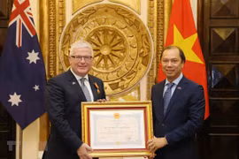 Friendship Order bestowed upon Australian Ambassador 