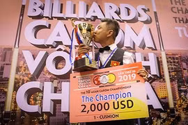 Vietnamese cueist wins tenth Asian Carom Champ