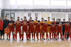 Vietnam’s U20 futsal team beat Mes Sungun of Iran in friendly match