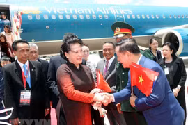 NA Chairwoman arrives in Bangkok for AIPA 40, Thailand visit