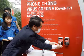 First public hand washing booth opens