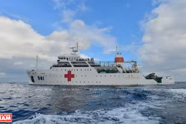 Mobile military hospital at East Sea