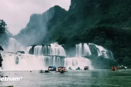 A corner of the Ban Gioc Waterfall Tourism Site in Cao Bang province (Photo: VNA)