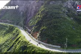 Unique coastal route on Con Dao Island