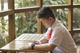 Nguyen Do Quang Minh, a ninth grader, in Da Nang city wins the national round for the 53rd UPU letter-writing contest. (Photo: sggp.org.vn)
